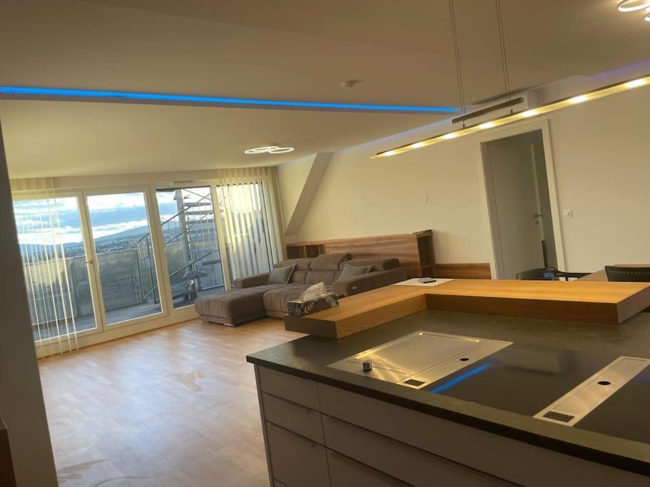 Rooftop Terrace- Panoramablick Ueber Wien Apartment Luaran gambar