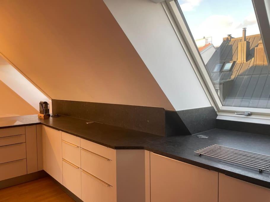 Rooftop Terrace- Panoramablick Ueber Wien Apartment Luaran gambar