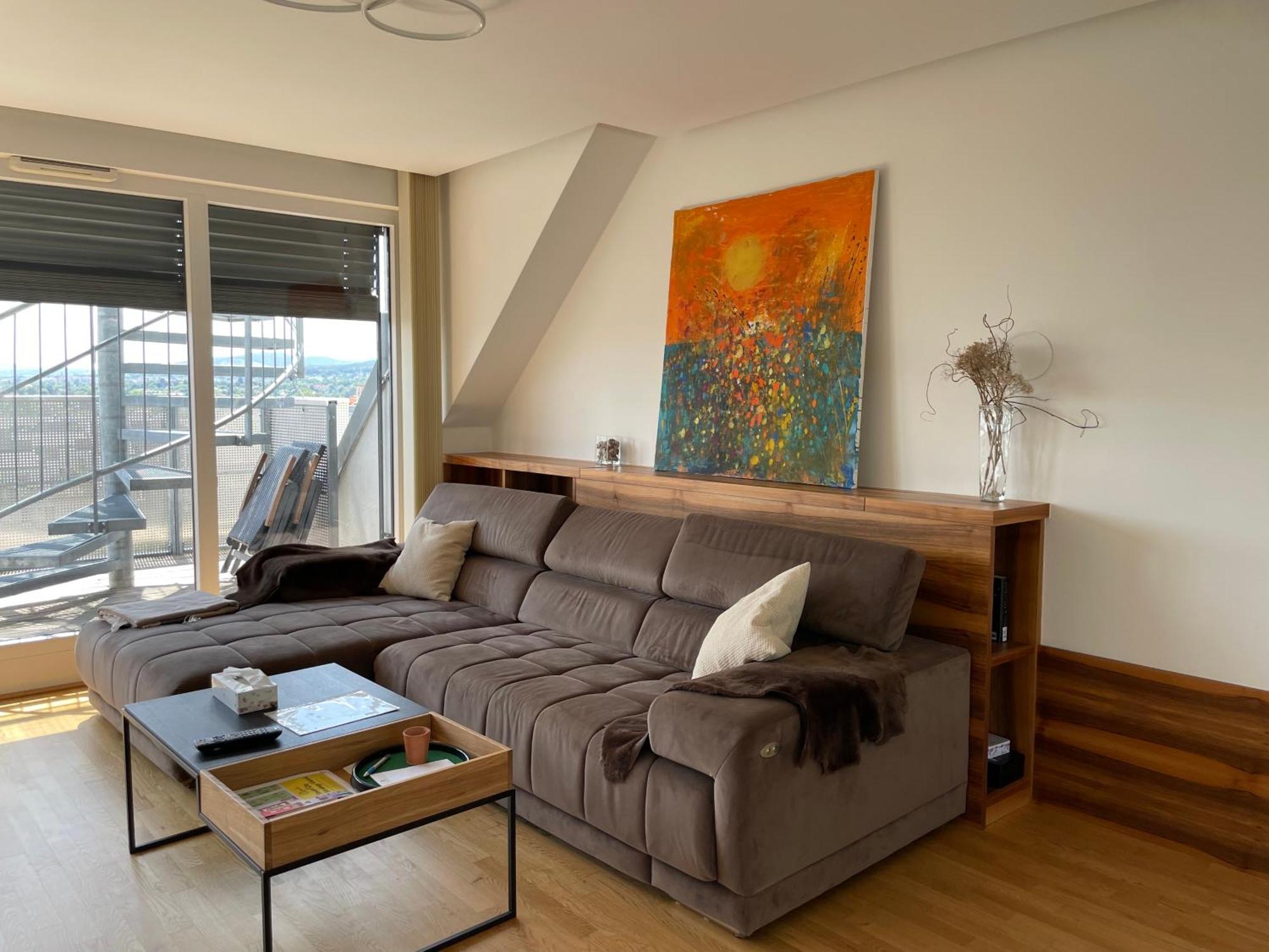 Rooftop Terrace- Panoramablick Ueber Wien Apartment Luaran gambar